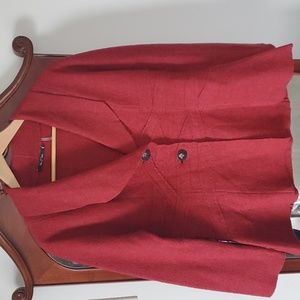 Nie+Zoe Red wool jacket Size PL